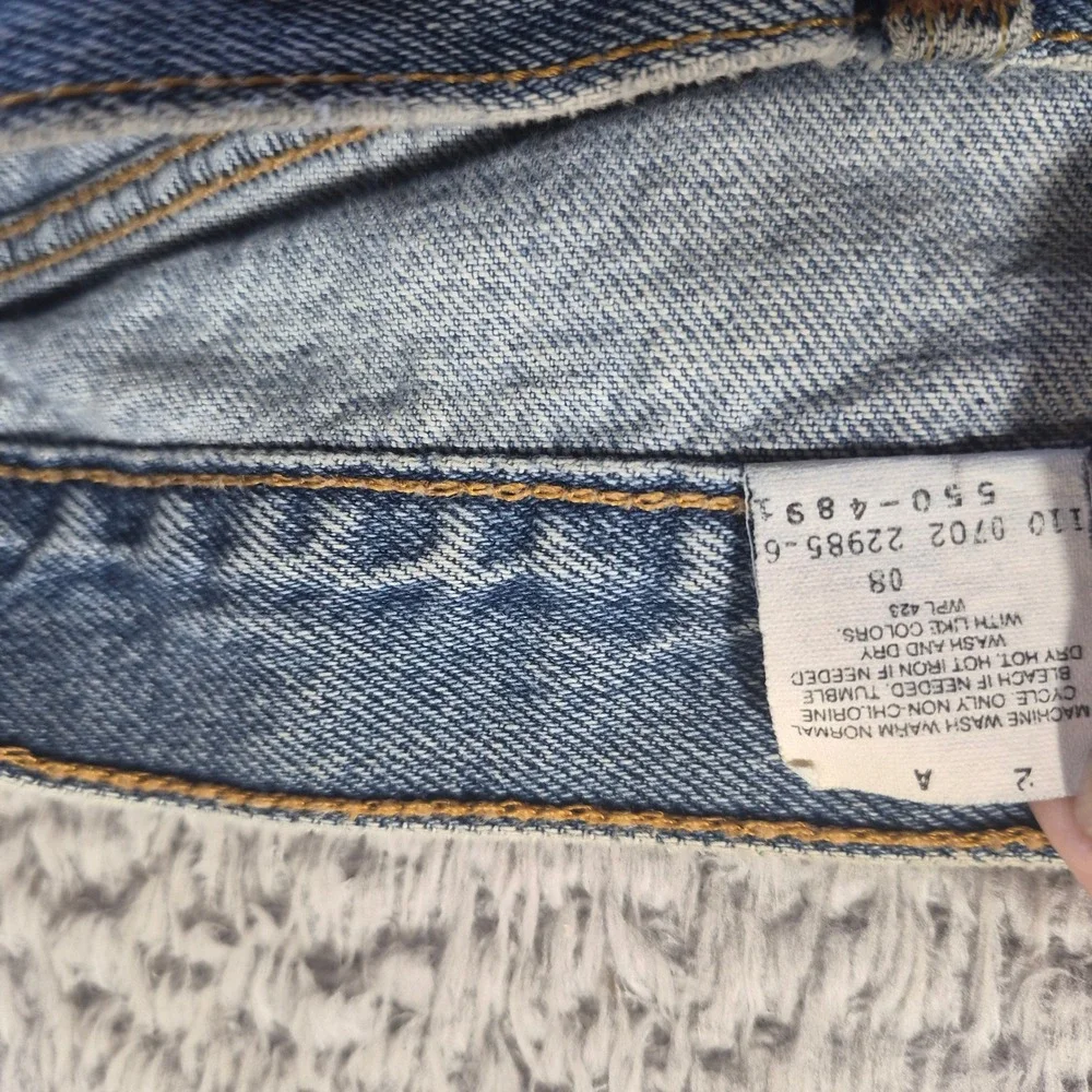 Levi's 550 Relaxed Fit 550-4891 Mens 34x30 Blue Tapered Leg‎ Denim Jeans Casual